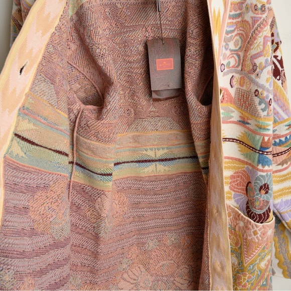 ETRO JACQUARD-KNIT WOOL-BLEND CARDIGAN - Picture 6 of 14